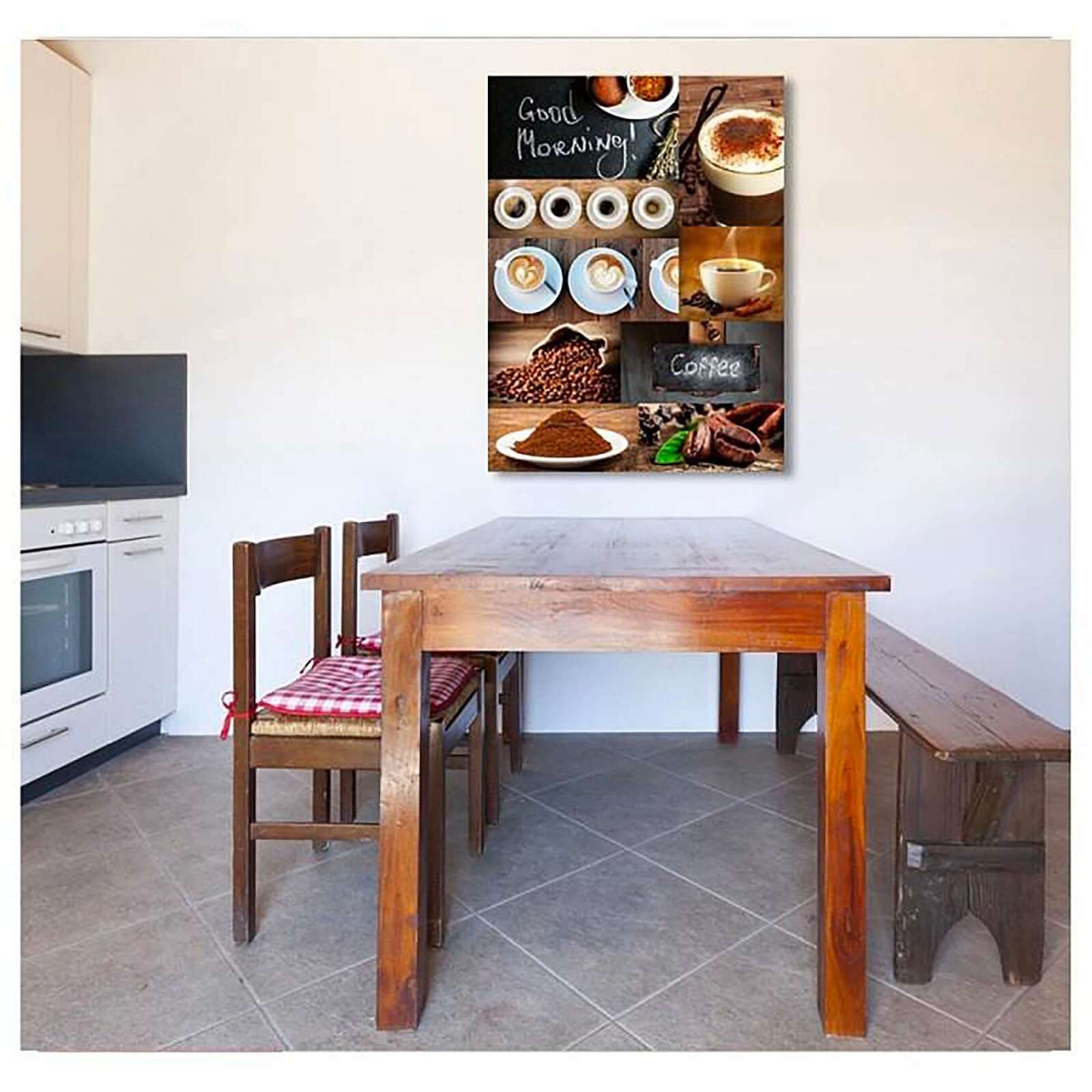 Tableau un bon café du matin - 80 x 120 cm - 2