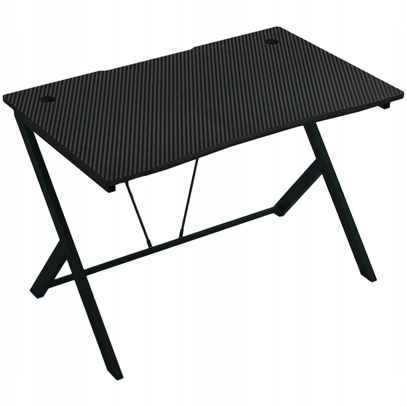 Biurko komputerowe nowoczesne czarne carbon 100 cm