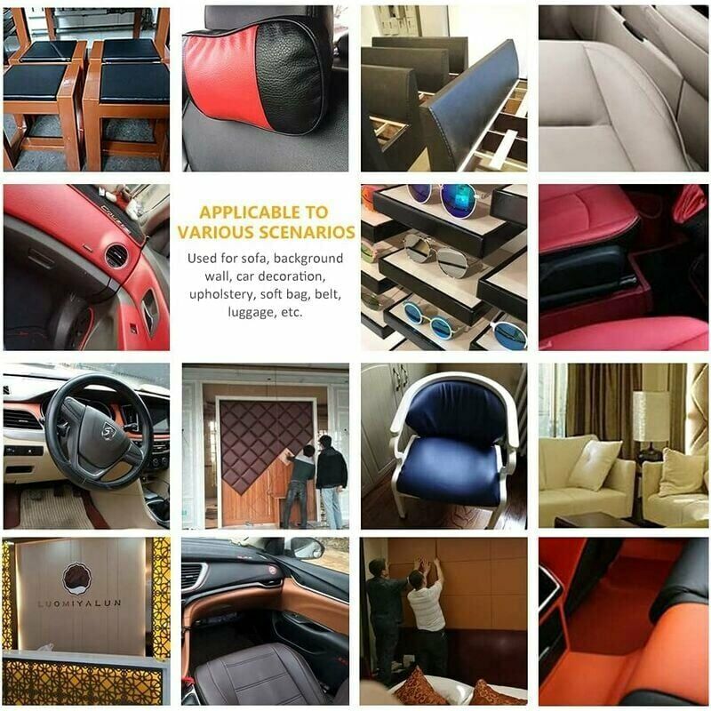Ruban adhésif divers, Patch En Cuir Réparation, Patch En Cuir, 5 pièces patch en cuir auto-adhésif, Cuir artificiel durable, résistant au frottement - 5