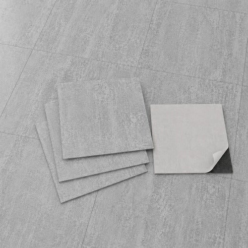 Arquiservi® - Piso Vinílico Autoadesivo em PVC Cinza Pedra 20 m² - Para residências e empresas | Impermeável | Fácil Instalação | 2 mm - 9