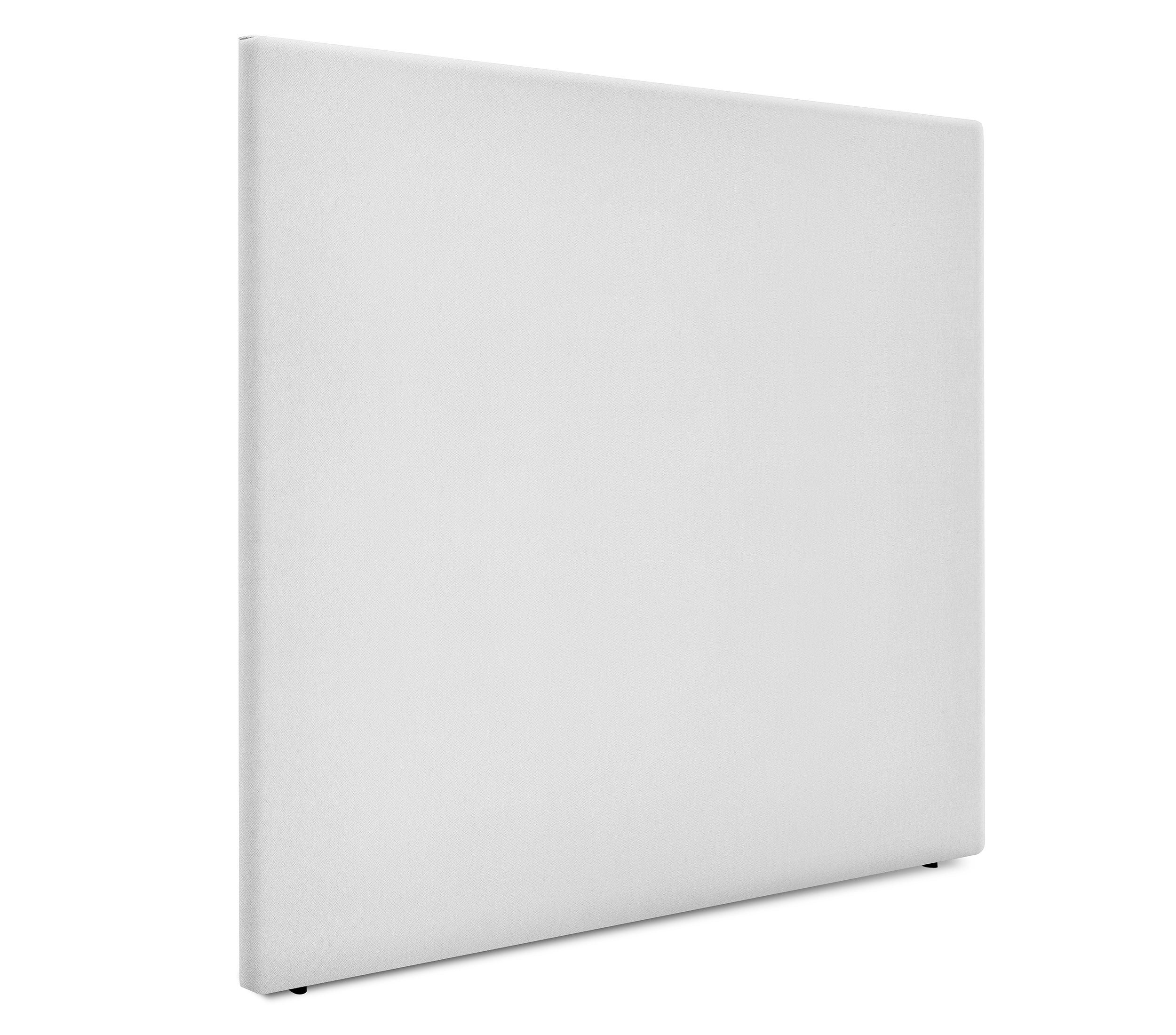 Dhome cabecero de tela aqualine liso hasta el suelo 160x120cm camas 150/160 - blanco
