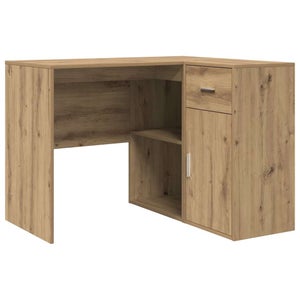 Bureau d'angle Chêne marron 200x50x76 Bois d'ingénierie | Leroy Merlin
