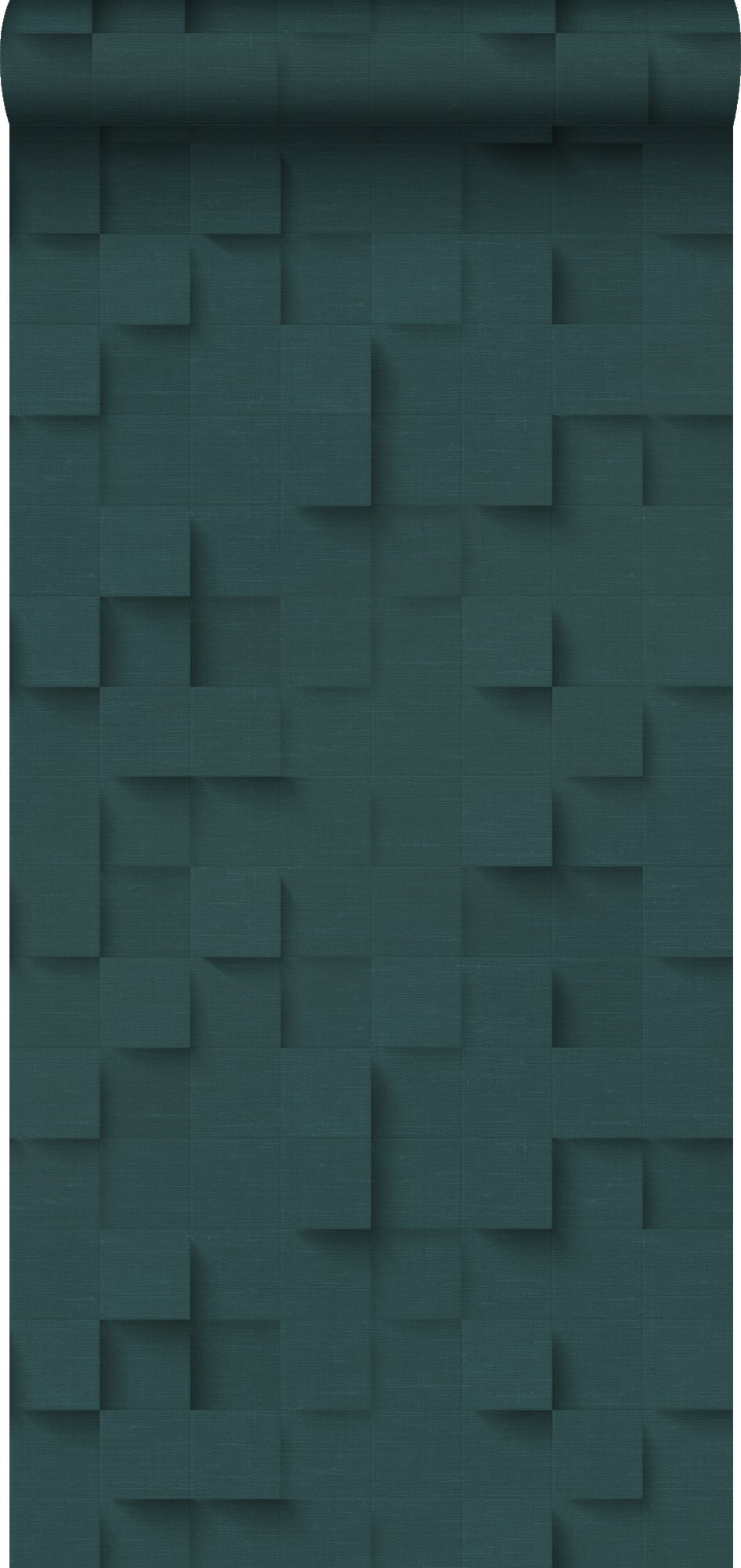 Tapeta kostki 3D petrol blue - 50 x 900 cm - ORIGIN