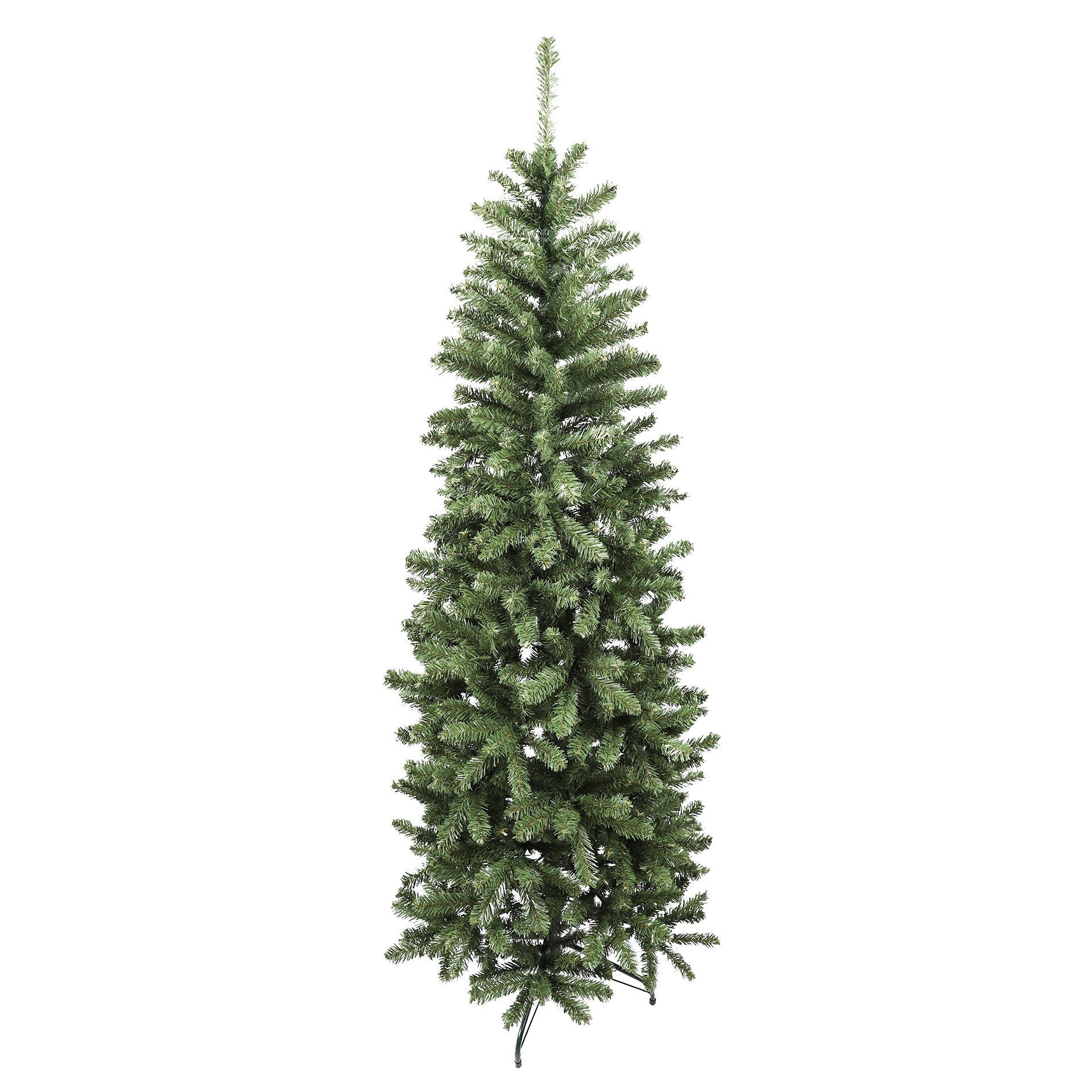 Albero Di Natale Artificiale Abete Classico Su Tronco 150 Cm – PVC Di Qualità, Rametti Fitti, Base In Legno E Iuta, Fatto In Polonia - 2