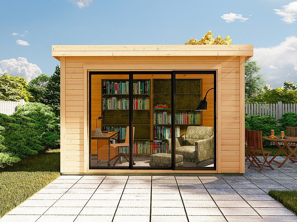 Studio de jardin en bois 15,3 m² - Epaisseur 28 mm - CANOPIA - 2