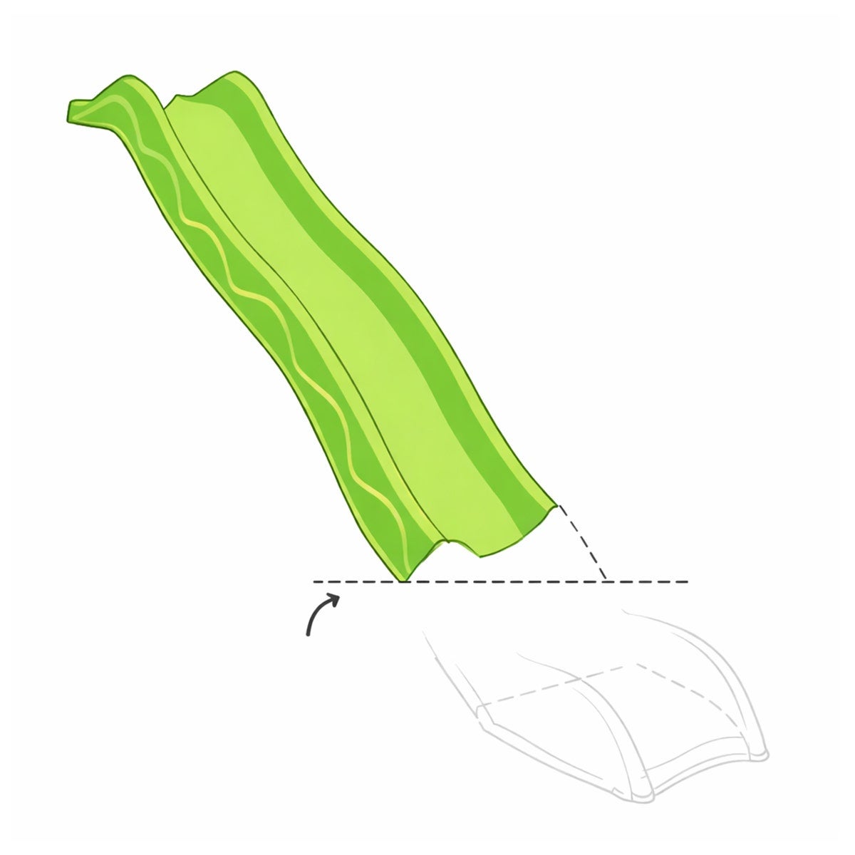 Glissière toboggan 2,63 m - Partie haute - Module de remplacement - 3