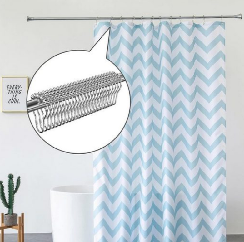 BRIGHTAKE - Anelli per tende da doccia 12 pezzi, ganci resistenti e facili da installare - 4