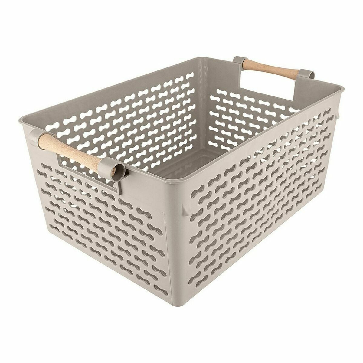 Panier Multi-usages Confortime Noir 36 x 22 x 15,5 cm [6 Unités