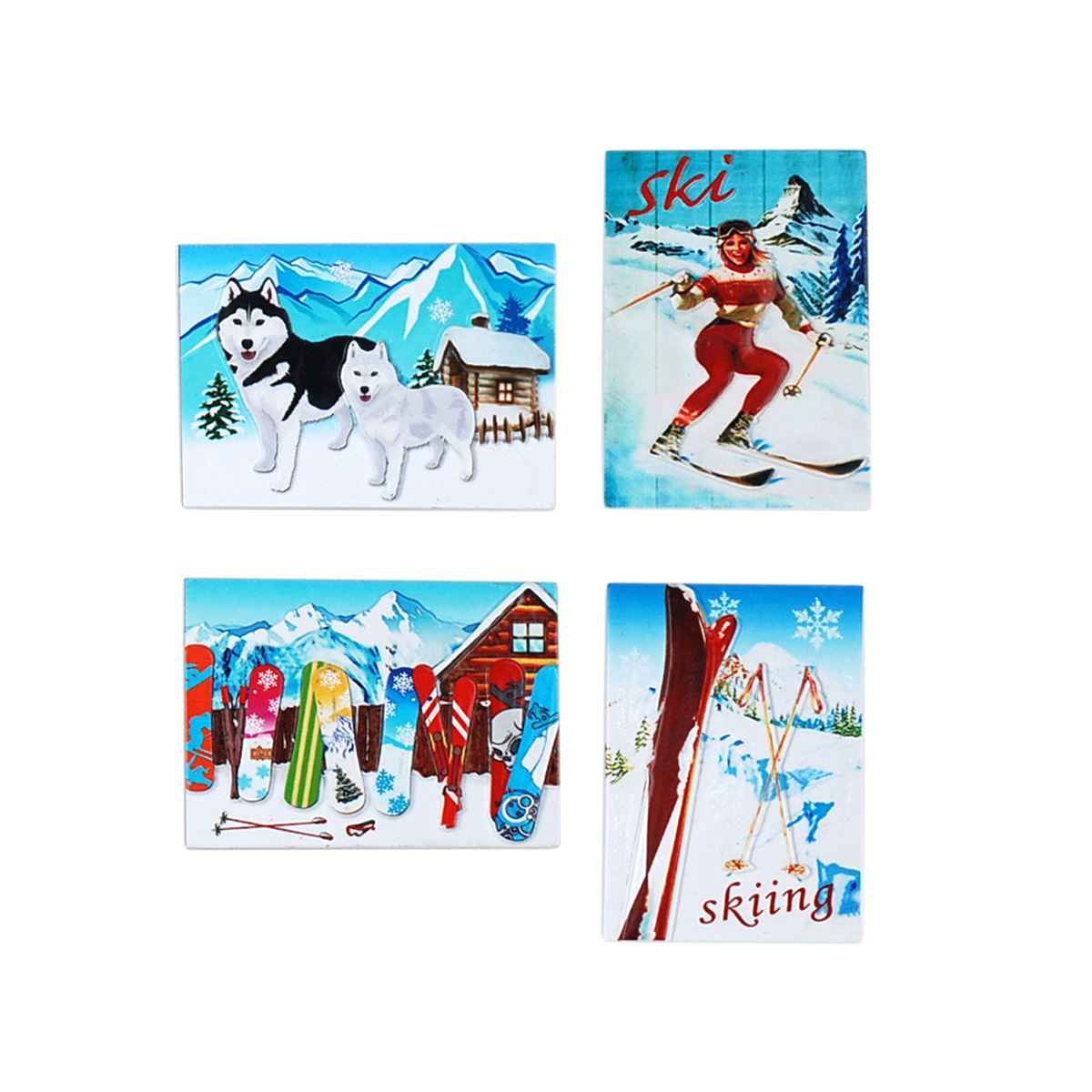 By sigris magnético nieve incluye 4 unidades regalo magnéticos signes grimalt decor and go