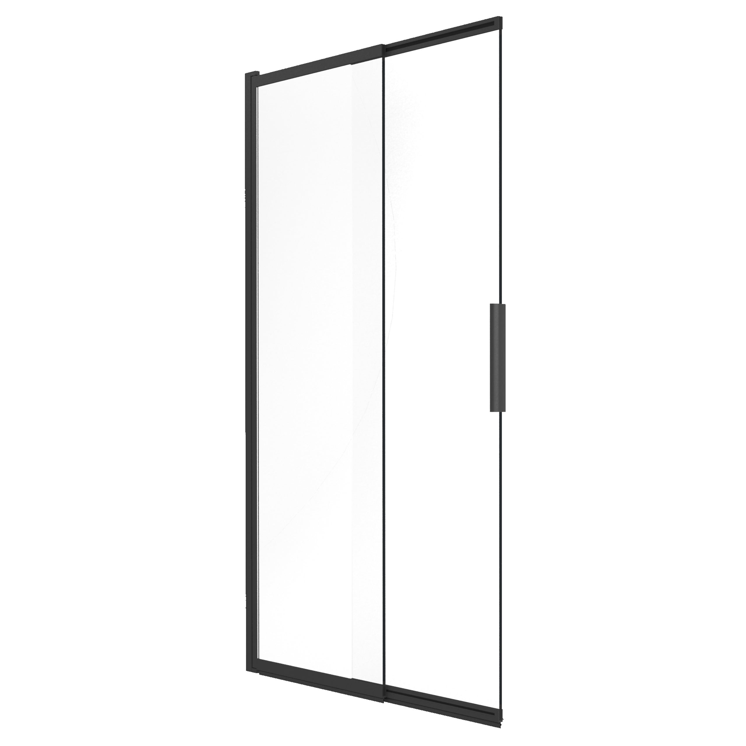 Parawan nawannowy MITIS przesuwny dwuczęściowy 100x150 czarny SEVANTE