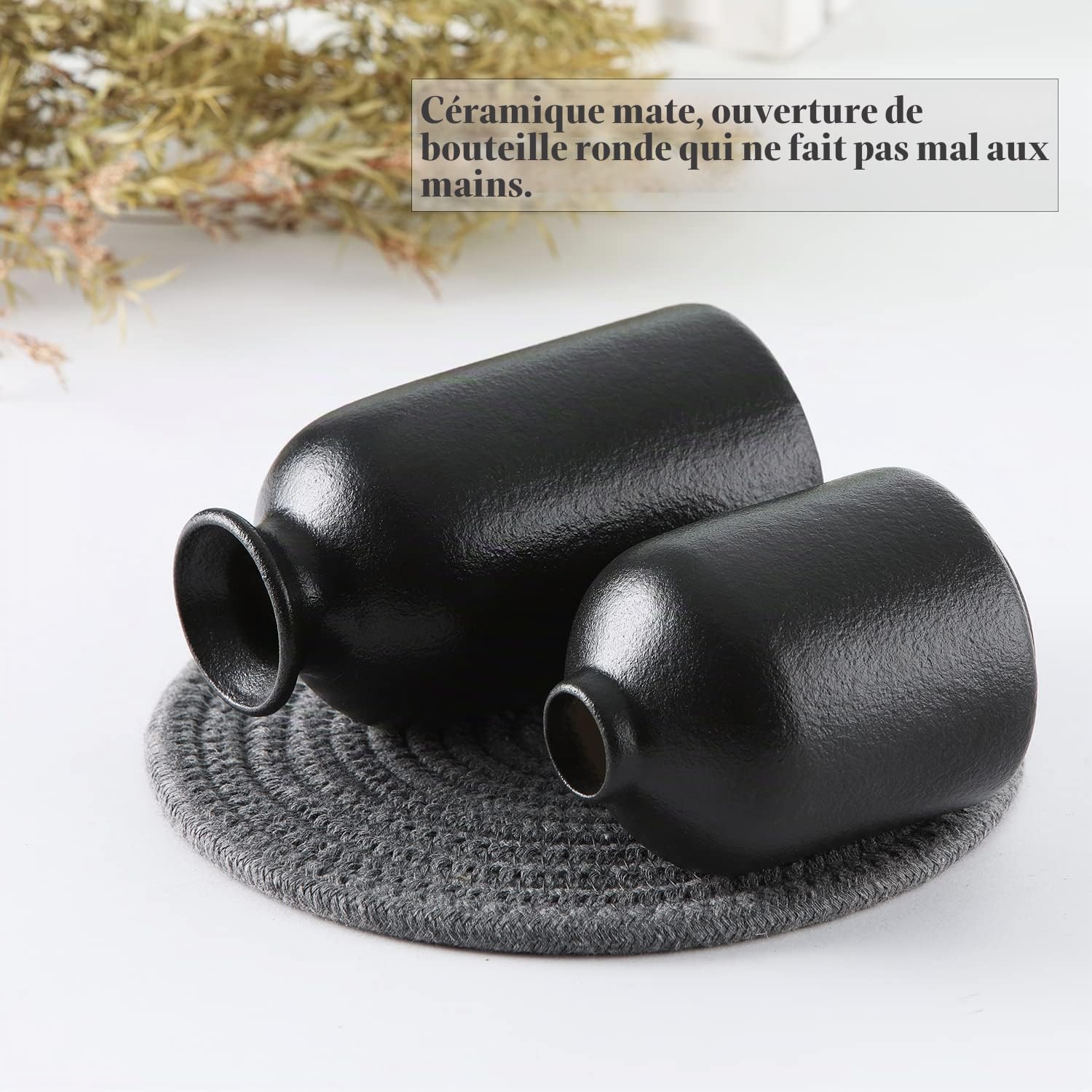 Ceramic Vase Set – 3 Small Vase for Decoration for Wedding Table Party ...