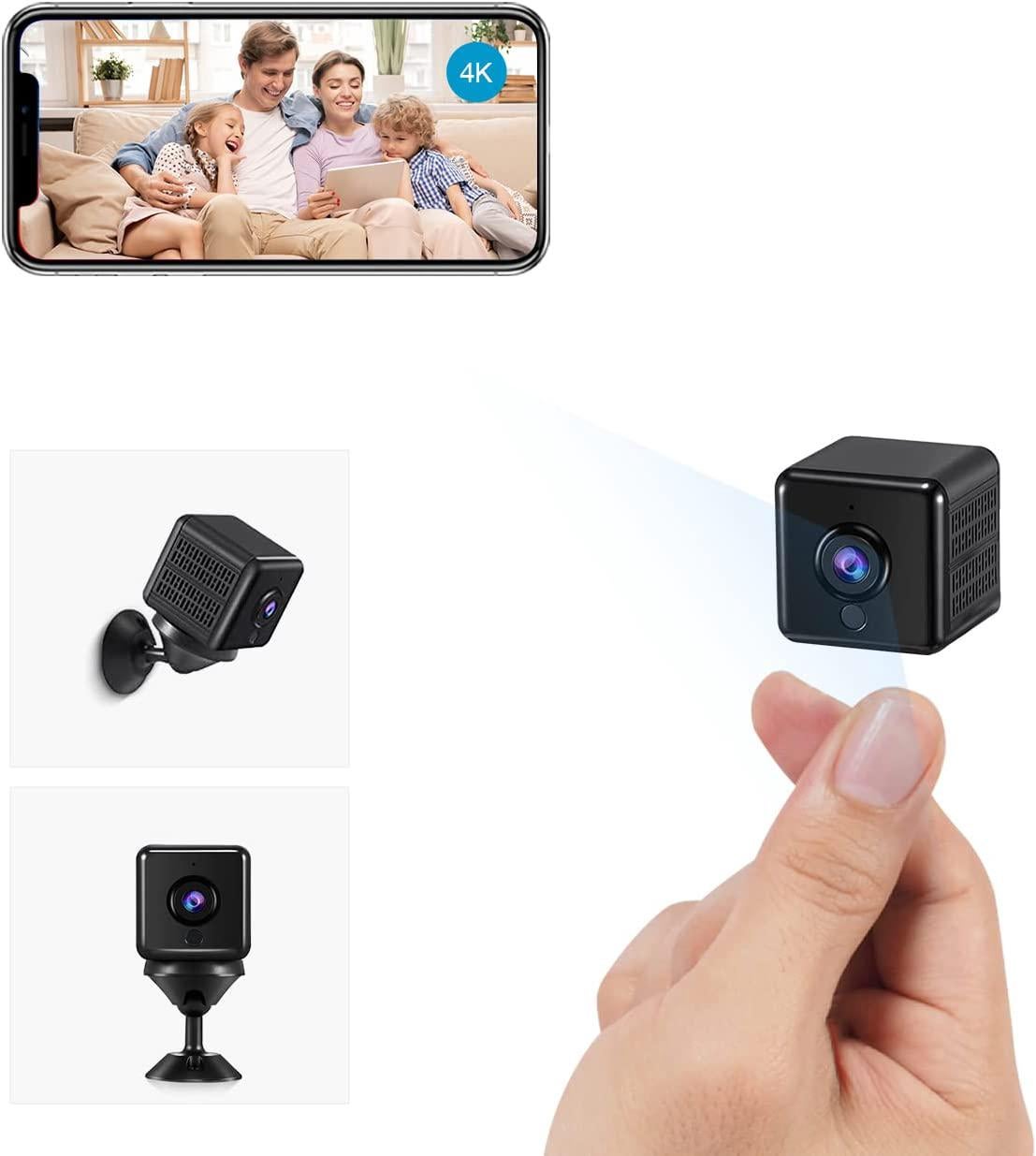 Camera Espion Wifi K Hd Mini Cam Ra De Surveillance Interieur Ext Rieur Sans Fil Avec