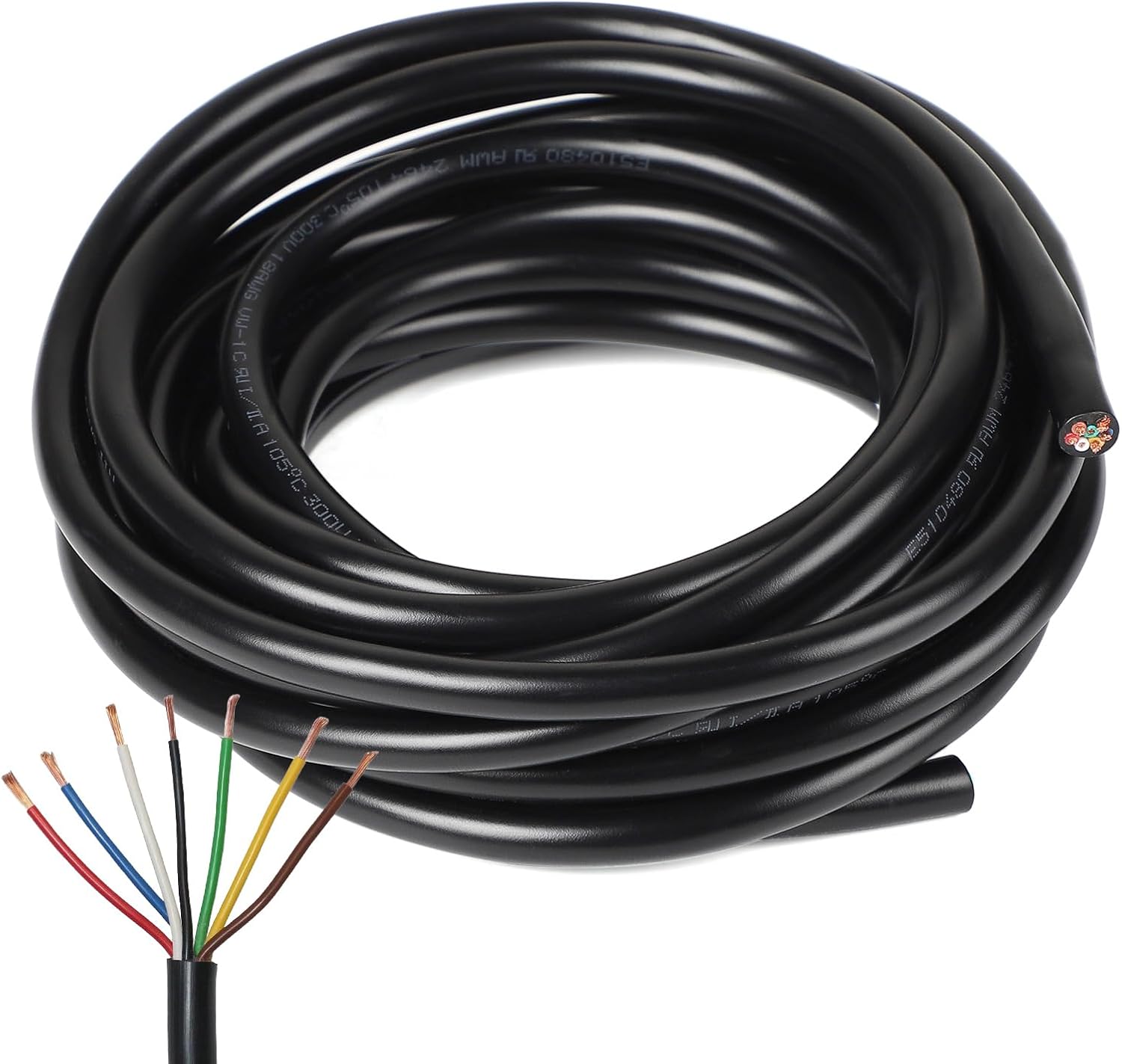 Câble De Remorque Carpoint 7 Conducteurs 5 Mètres 1 Mm² Noir