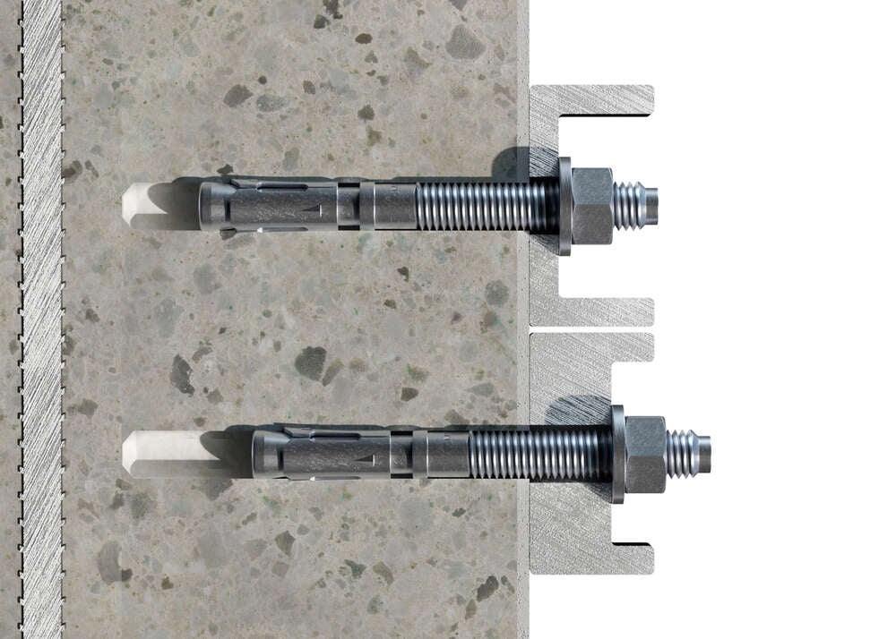 Goujon d'ancrage mâle charges lourdes - Tige zinguée - Bague zinguée M10 x 65 Ø10 - Boite de 100 - 4