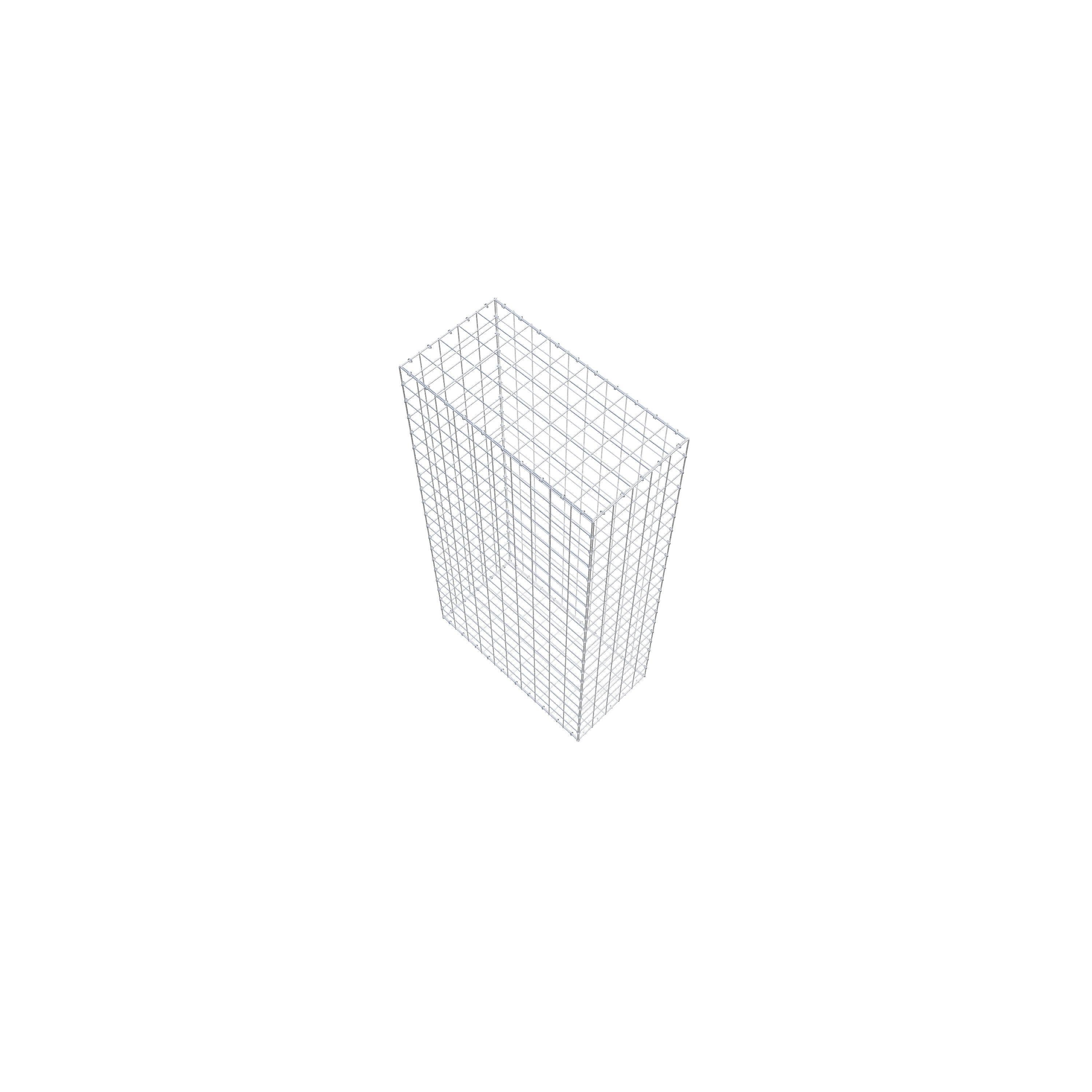 Gavión de acero galvanizado 200x100x50cm (LxAxP), malla 10 x 10cm, Anillo en C, jaula metálica para muro o jardín - 7