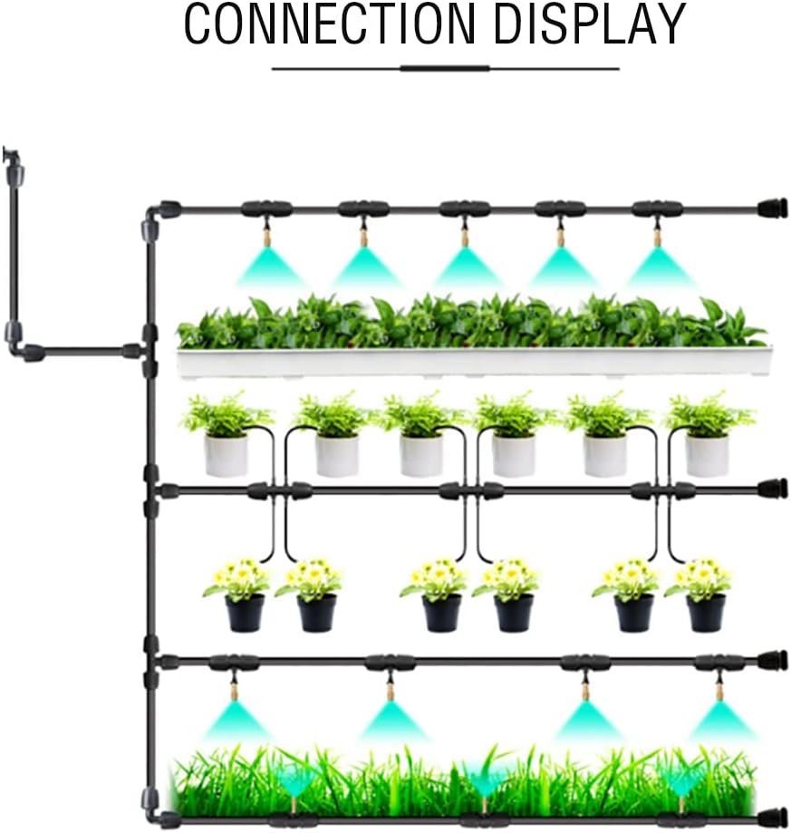 raccordi per irrigazione da 1/2 pollice, connettore per tubo flessibile per irrigazione da giardino a 6 vie, raccordo per irrigazione a goccia - 2