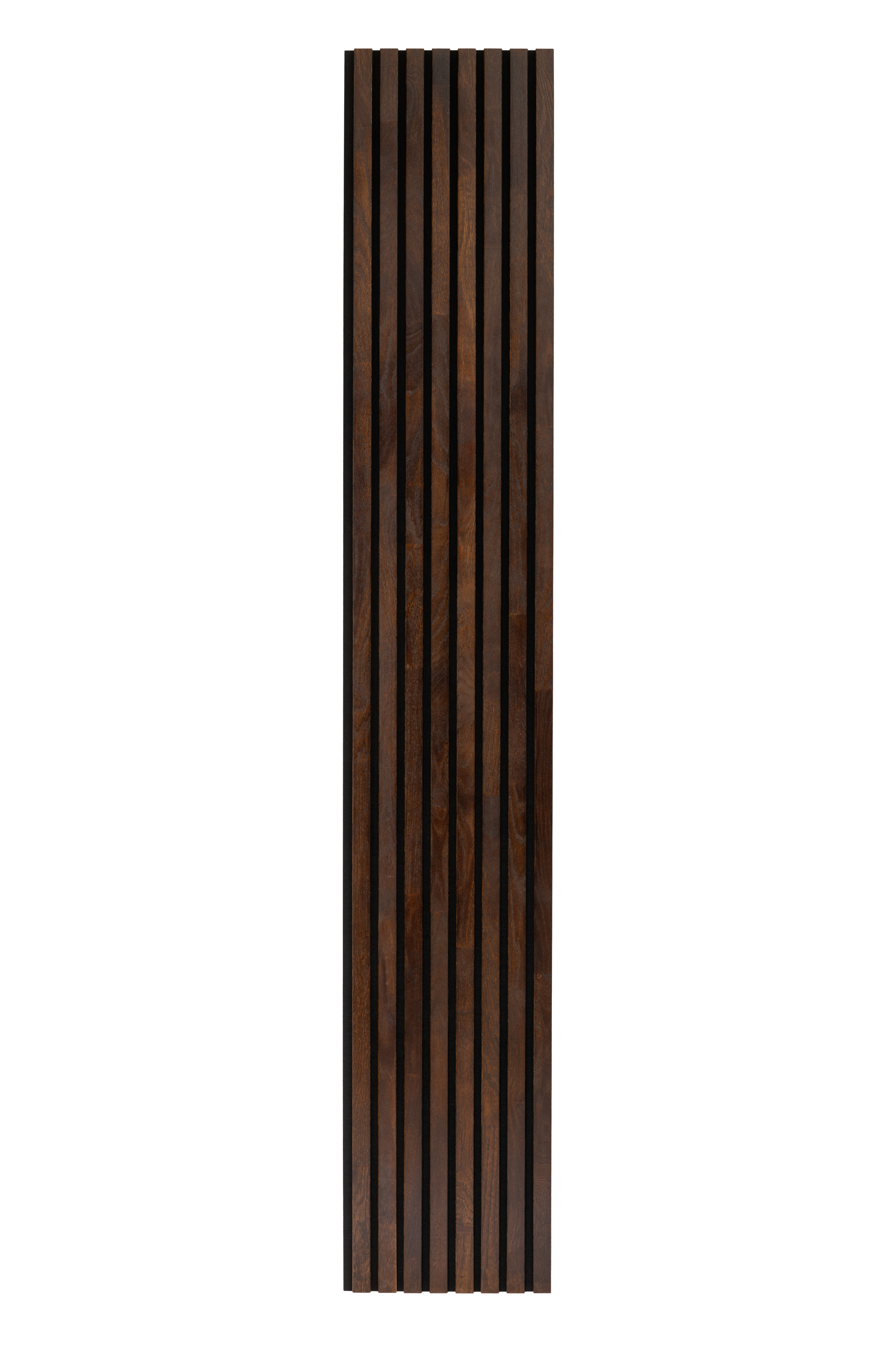 Lot de 2 Panneau Tasseau Acoustique en Bois - Bois de Bouleau Massif - 2400x400mm - Lattes 35mm, Support en Feutre Noir - 4
