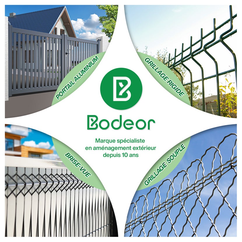 Bordure parisienne ronde longueur 20m - Vert, 60cm, 3.6mm - 2