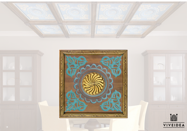 1 ghirlanda di perline in legno da 152,4 cm, con nappe, perline