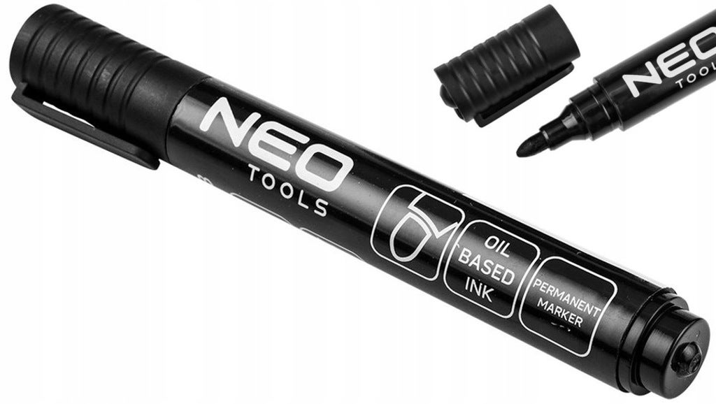 NEO Marker budowlany czarny 1szt. permanentny olejowy końcówka 4,5mm 13-858