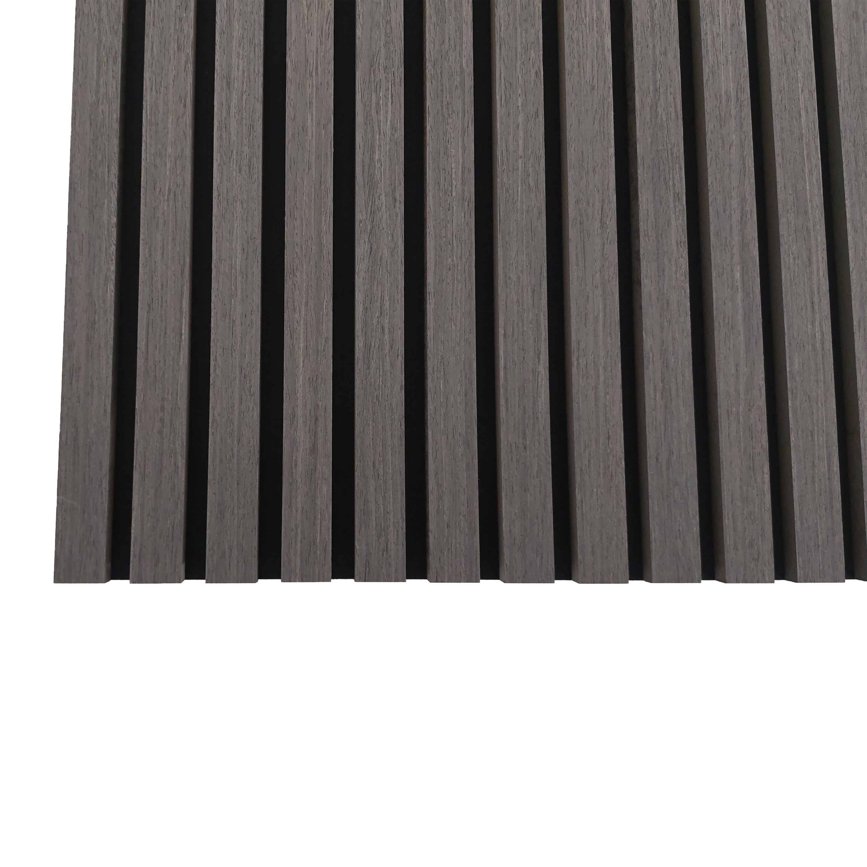 Lot de 2 panneaux muraux acoustiques décoratifs en bois MDF 120 x 60 cm, Chêne gris, excellente isolation phonique, installation facile - 6
