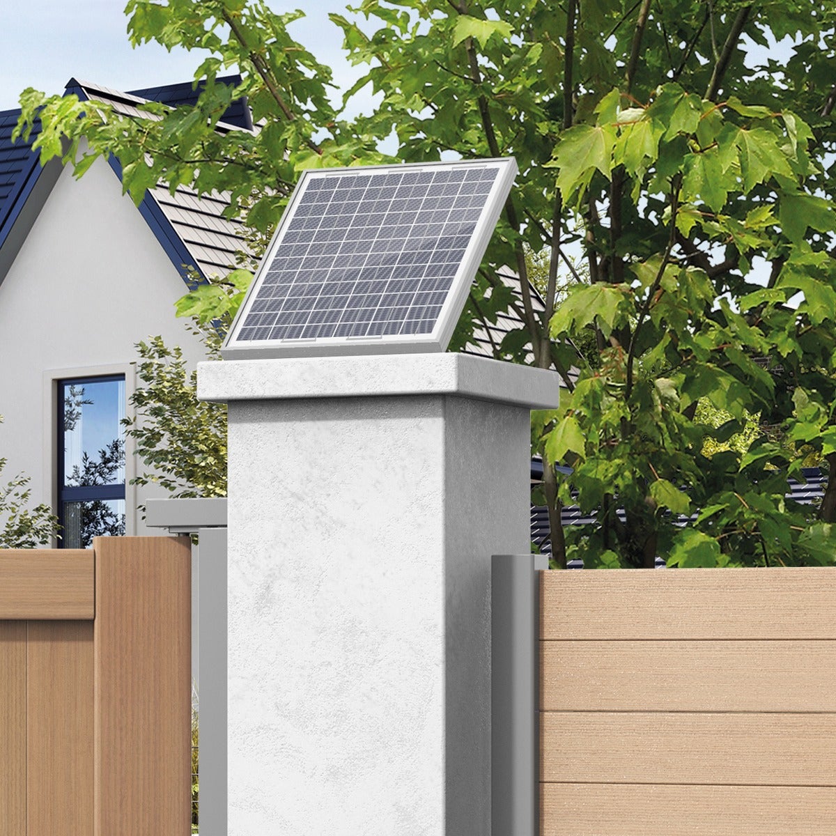 Motorisation solaire avec digicode Avidsen Zenia pour portail coulissant 4 m - 3