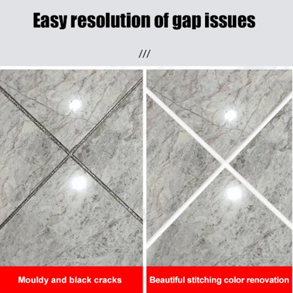 Lot de 10 marqueurs pour carrelage gris clair, pour peinture sur carrelage, pour calfeutrage, pour réparation de joints - 4