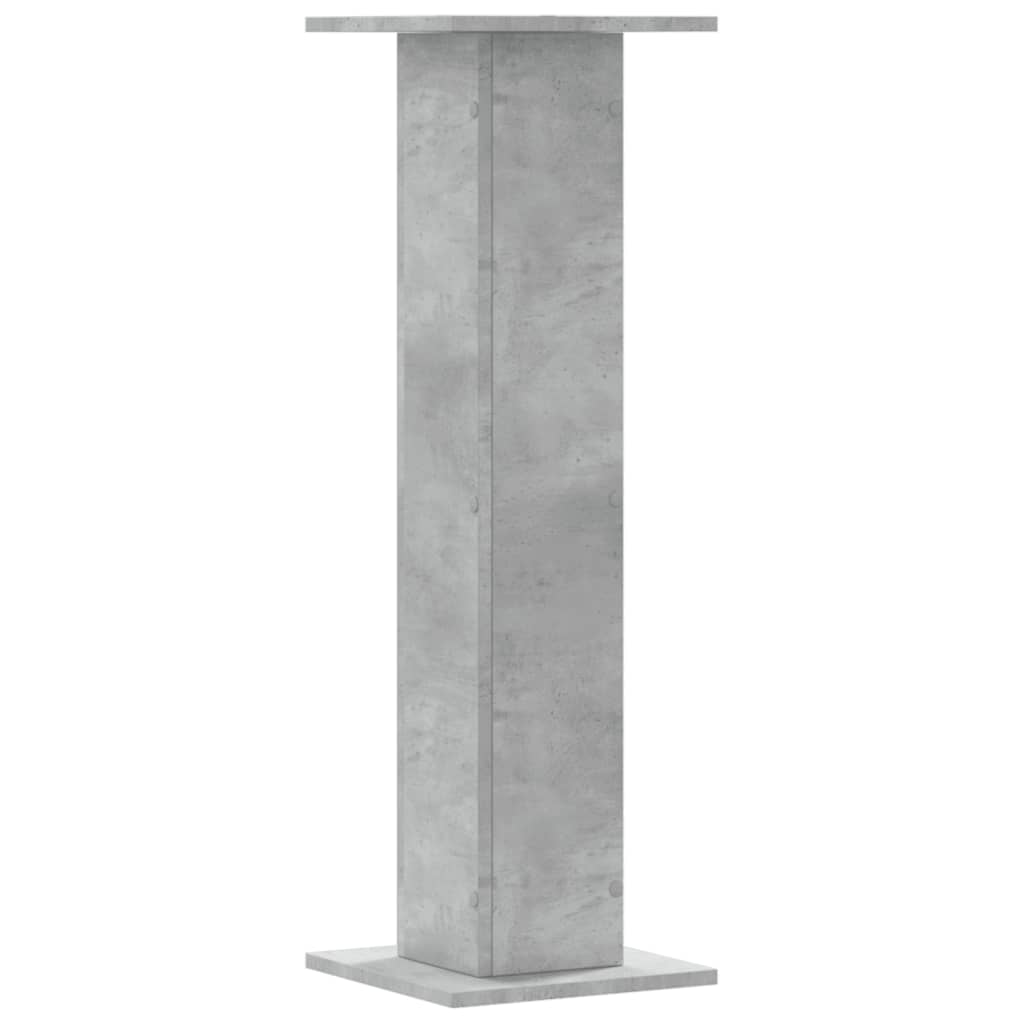 Supports pour plantes 2 pcs gris béton bois d'ingénierie - 7
