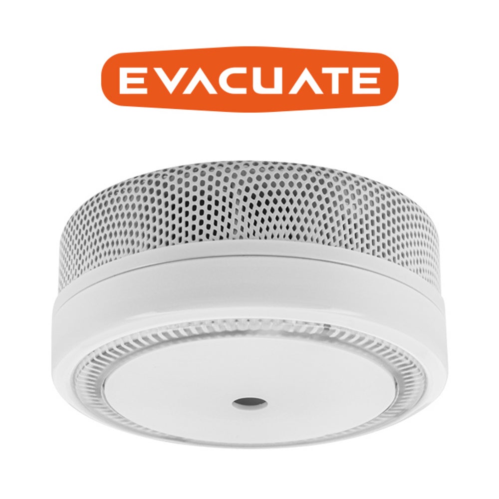 EVACUATE Lot 10 détecteurs de fumée NF autonomie 10 ans avec supports magnétiques et garantie incluse - 3