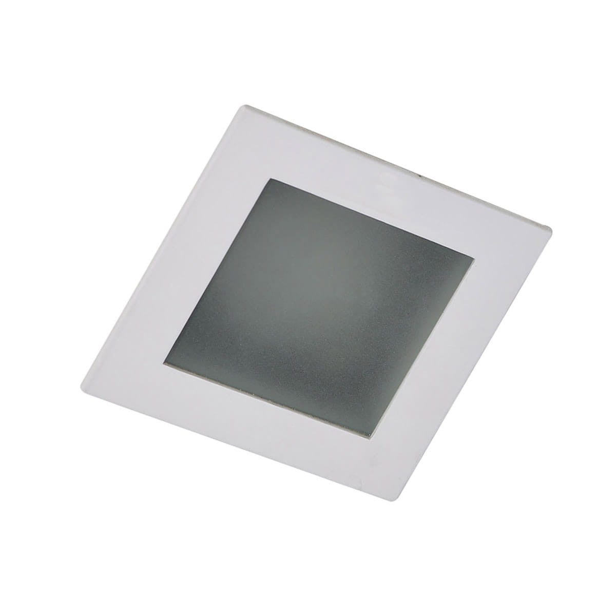 Oprawa sufitowa wpuszczana oczko Anselmo biała 1xMR16x35W kwadratowa IP20 wym: 9 x 9 cm aluminium Italux