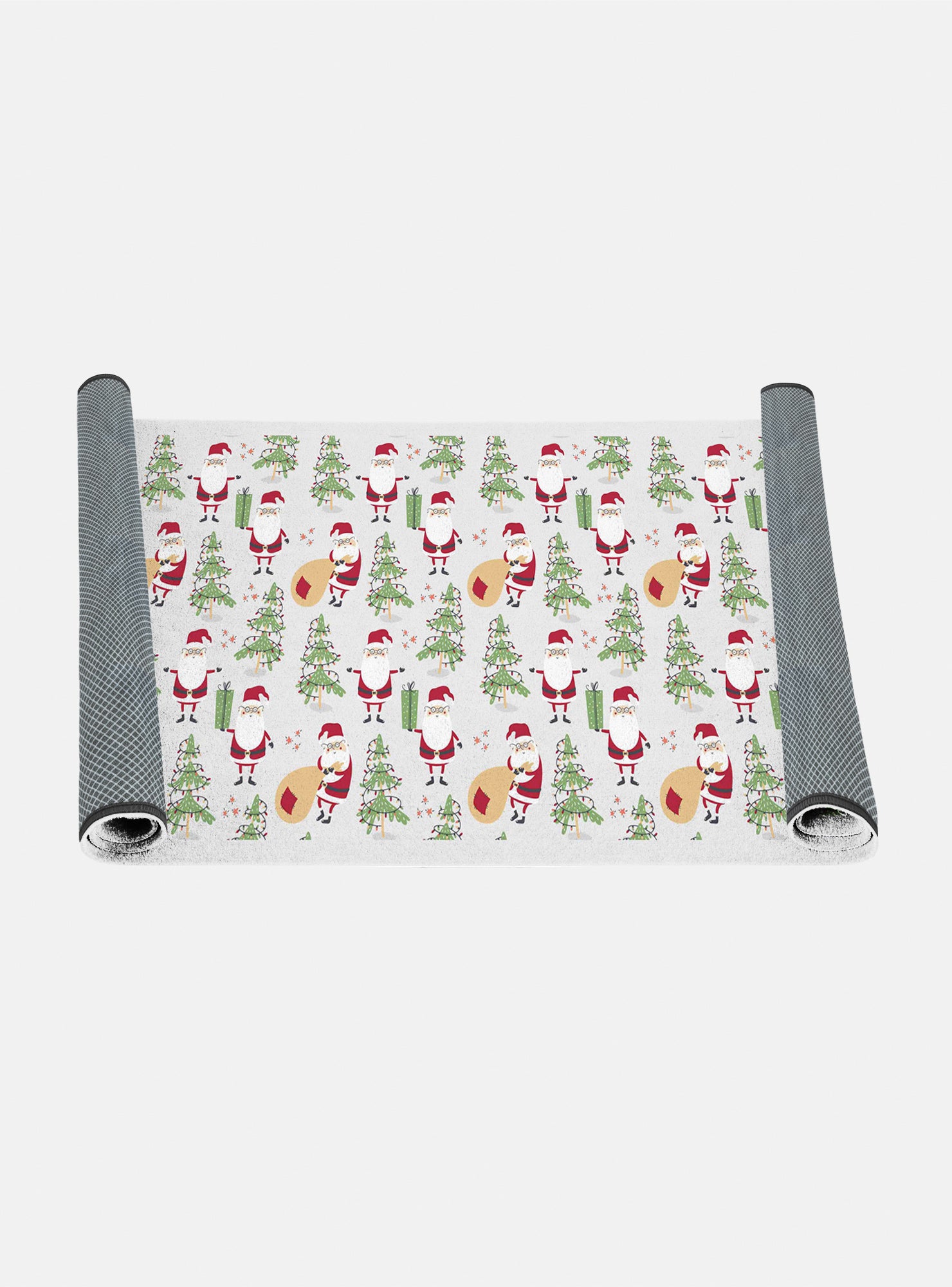 Camino de cocina, 100% made in italy, alfombra antimanchas con impresión digital, camino antideslizante y lavable, modelo navidad - denver, cm 100x52