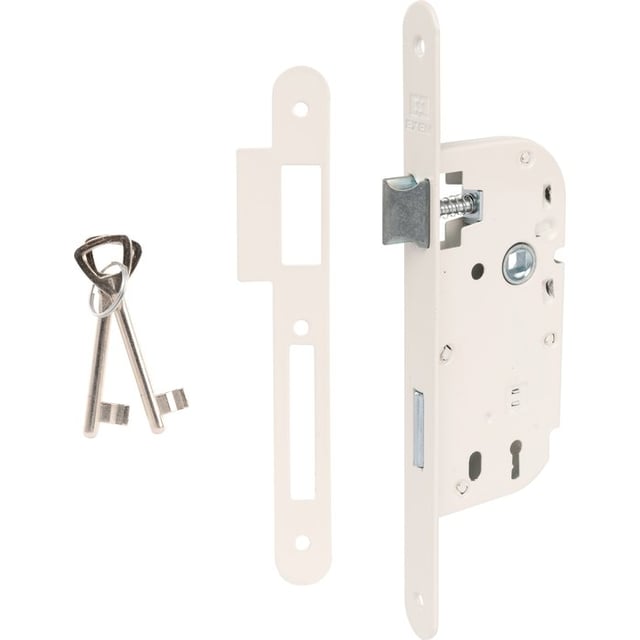 Serrure à larder - Réversible - Pêne dormant 1/2 tour - Exem