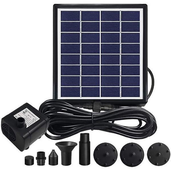 Solarna fontanna do oczka wodnego, solarna fontanna wodna, fontanna solarna, zewnętrzna fontanna wodna, solarna dekoracja ogrodowa, 4W