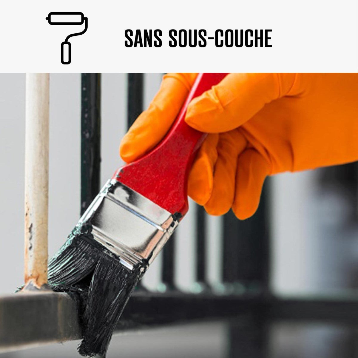 Peinture métal et fer pour : portail, grille, garde corps : ARCALAQUE 101 Gris Anthracite - RAL 7016 - 0.5 L - ARCANE INDUSTRIES - 5