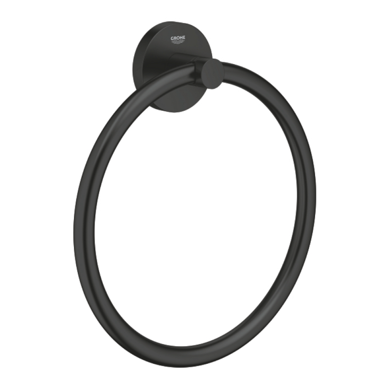 Inel prosop Grohe 411742430, Start, tip instalare pe perete, numar orificii instalare 2, pivotanta, negru