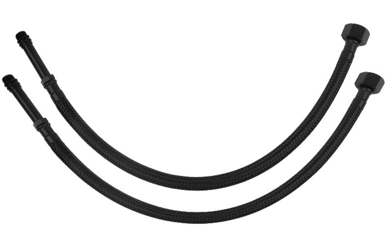 60cm Long M10 x G3/8 Noir Nylon Tressé Tuyau Flexible Robinet - 3