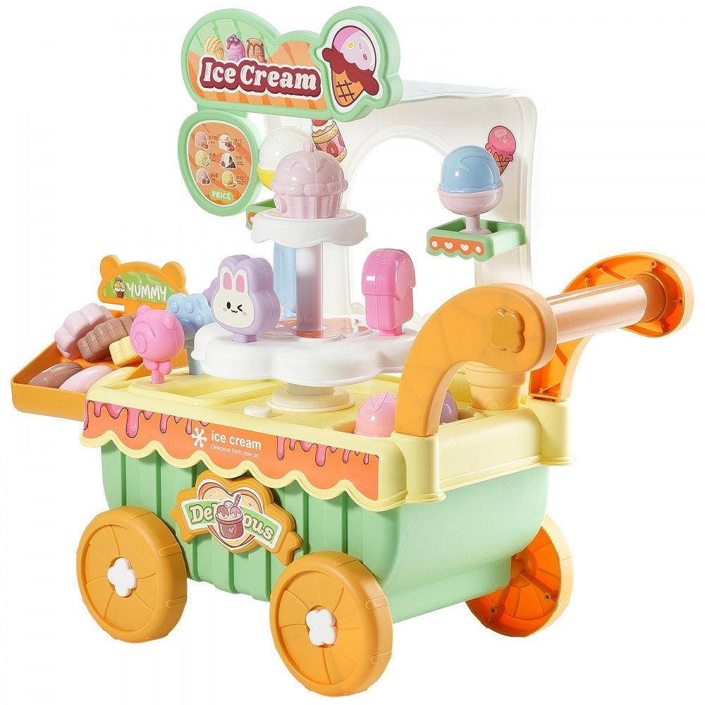Chariot à Glaces Avizar Pour Enfant - 36 Pièces, Effets Sonores Et Lumineux - Neuf