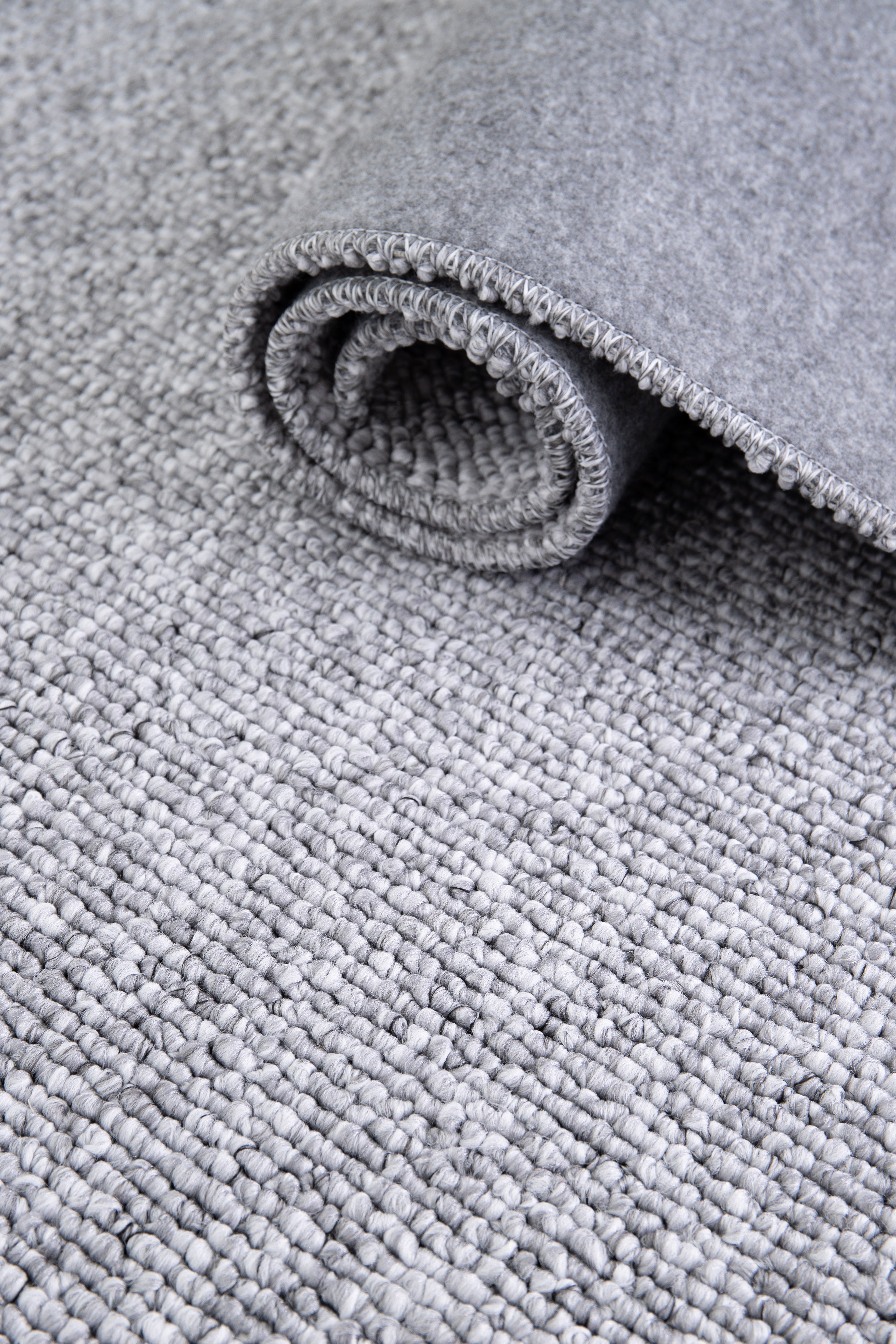 Alfombra interior plata rectangular 120 x 170 cm PETRA semiliso - ATTICGO - 5