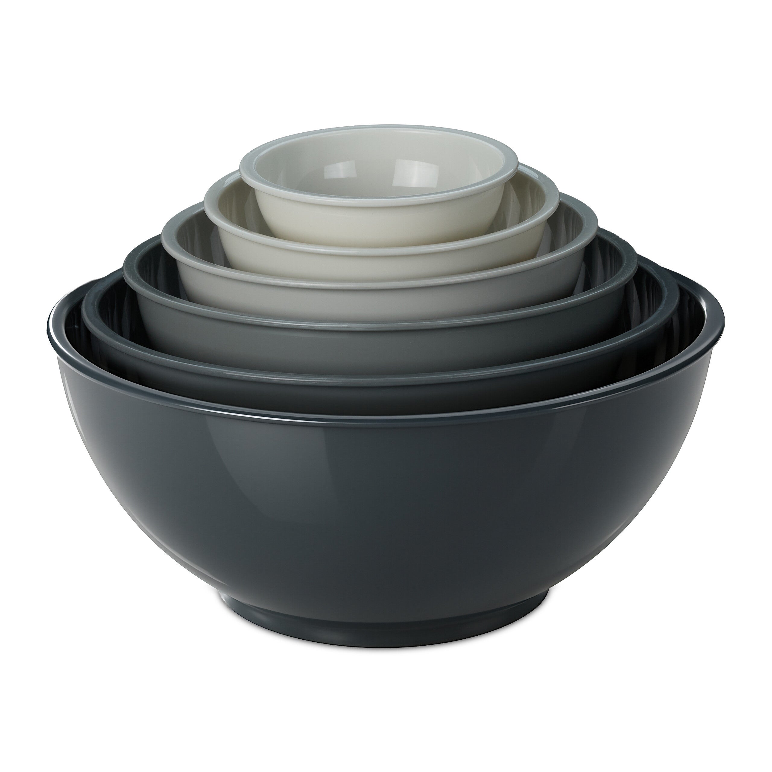 Set Assiettes Et Saladier Noire Mat X 5 Pièces – La Maison Du Potier