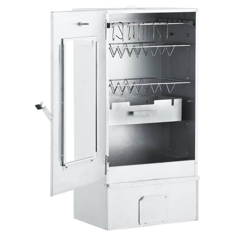 Fumoir de four à BBQ avec 1 kg de copeaux de bois 44,5x29x83 cm - 3