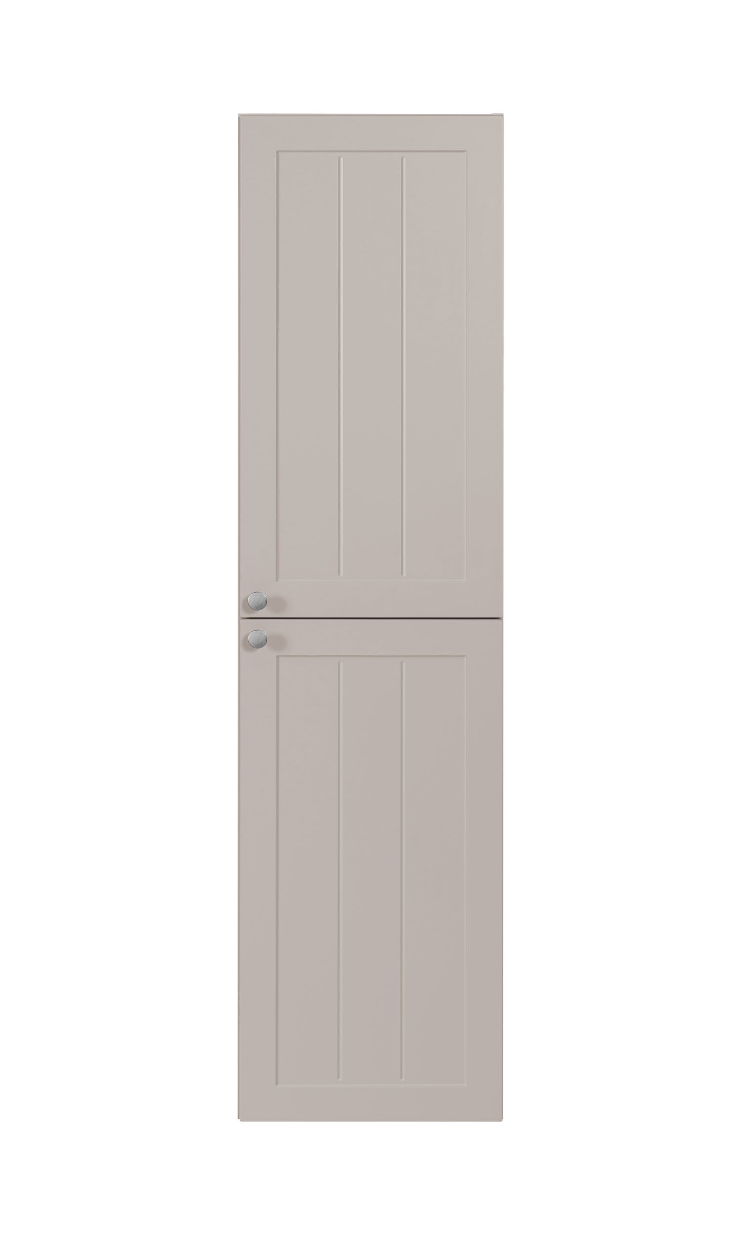 Klasyczna szafka łazienkowa z kaszmiru 35 x 136 x 27 cm, uchwyt srebrny
