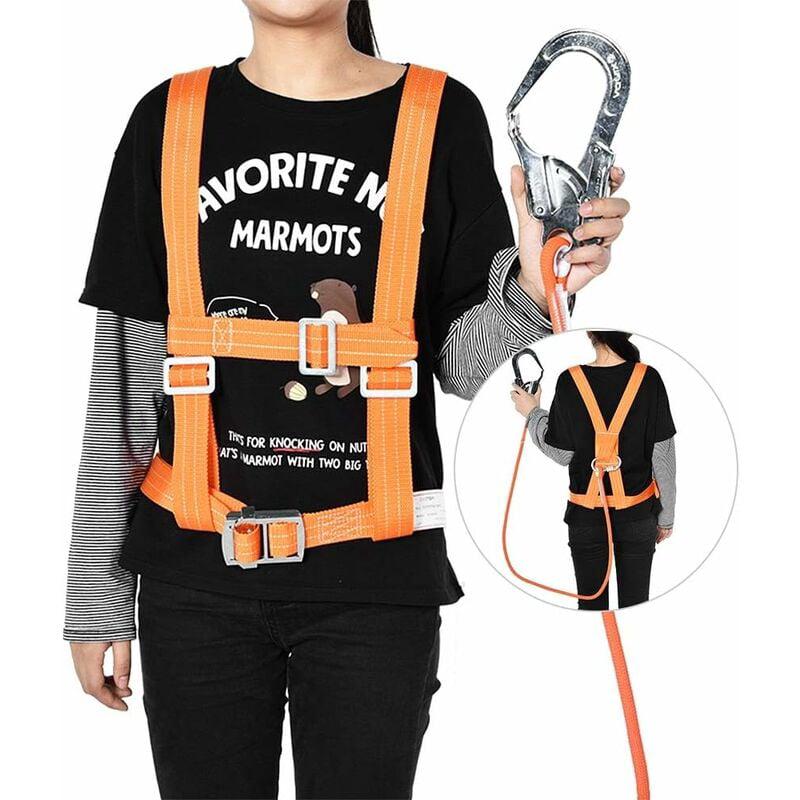 Kits de harnais de sécurité, harnais de sécurité antichute harnais pleine hauteur harnais de protection contre les chutes travail aérien protection - 2