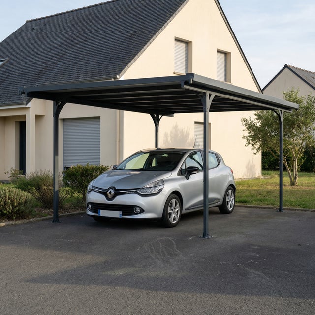 Carport Verona 5,04 x 2,99 m Gris Canopia