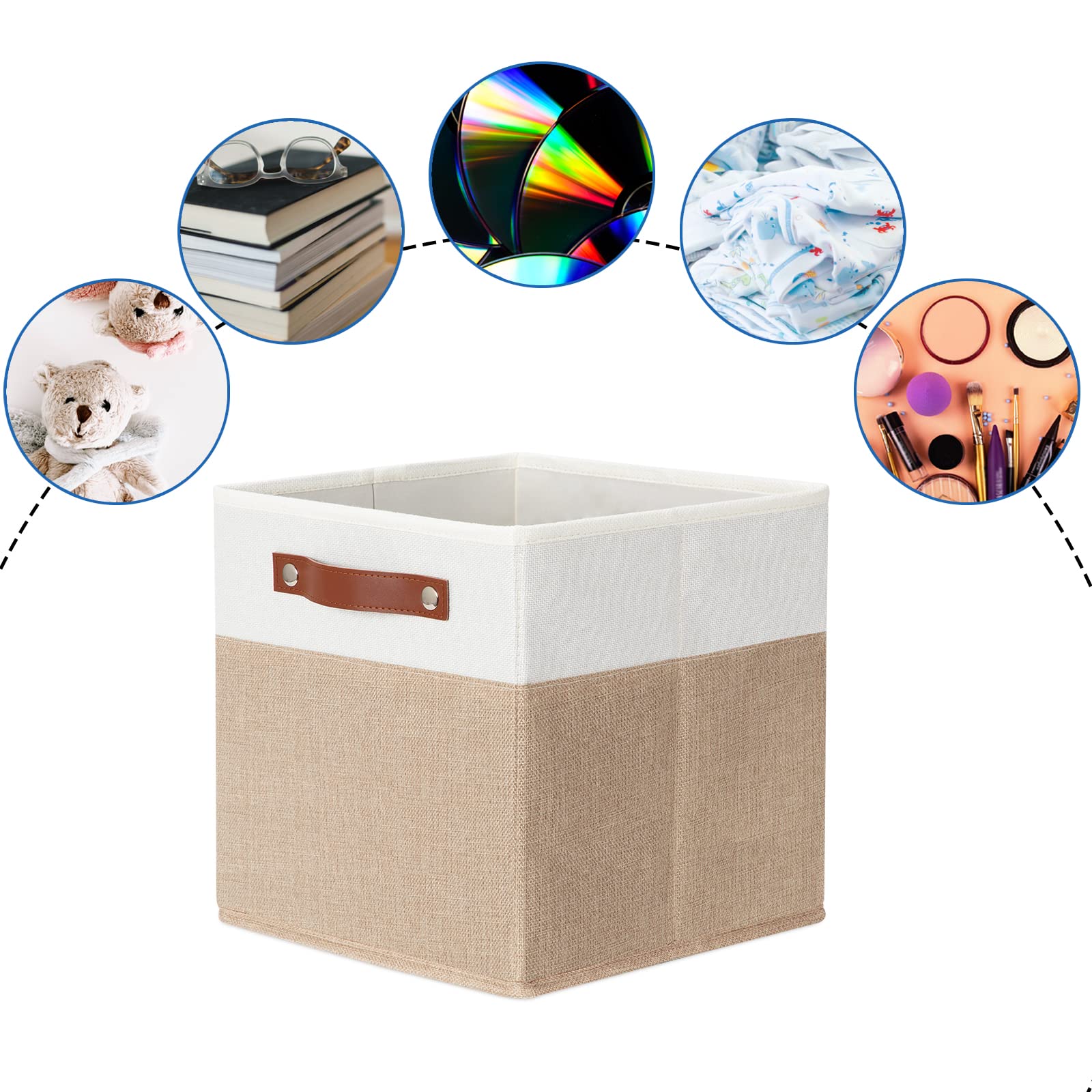 Panier De Rangement Personnalisable Bébé - Coton, Idéal Pour Couches Et Petits Essentiels