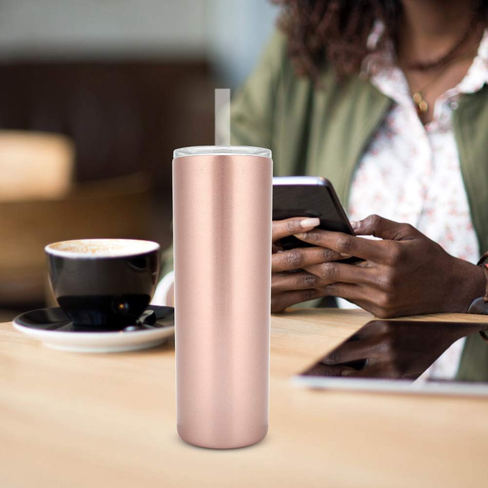 Thermos in Acciaio Inox, 470 ml, con Bicchiere da Viaggio Blu