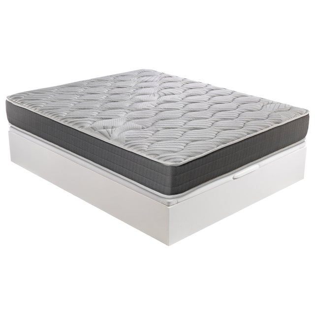 Pack Colchón Viscoelástico 150x190cm y canapé | ENVIO Y MONTAJE INCLUIDO | ROYAL SLEEP Ceramic | Blanco