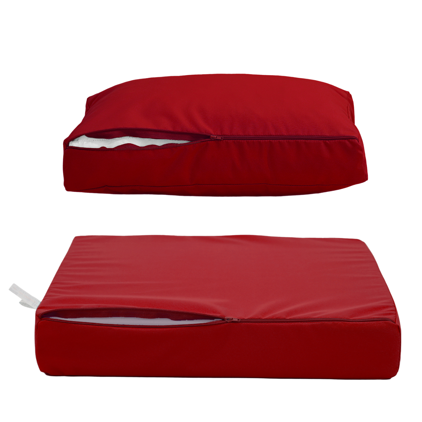 Coussins pour salon de jardin déhoussable 50x50cm Rouge - 7