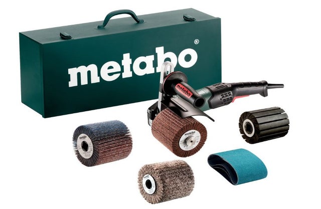Satineuse 1700W 17 Nm avec coffret en tôle d'acier SE 17-200 RT Set Metabo