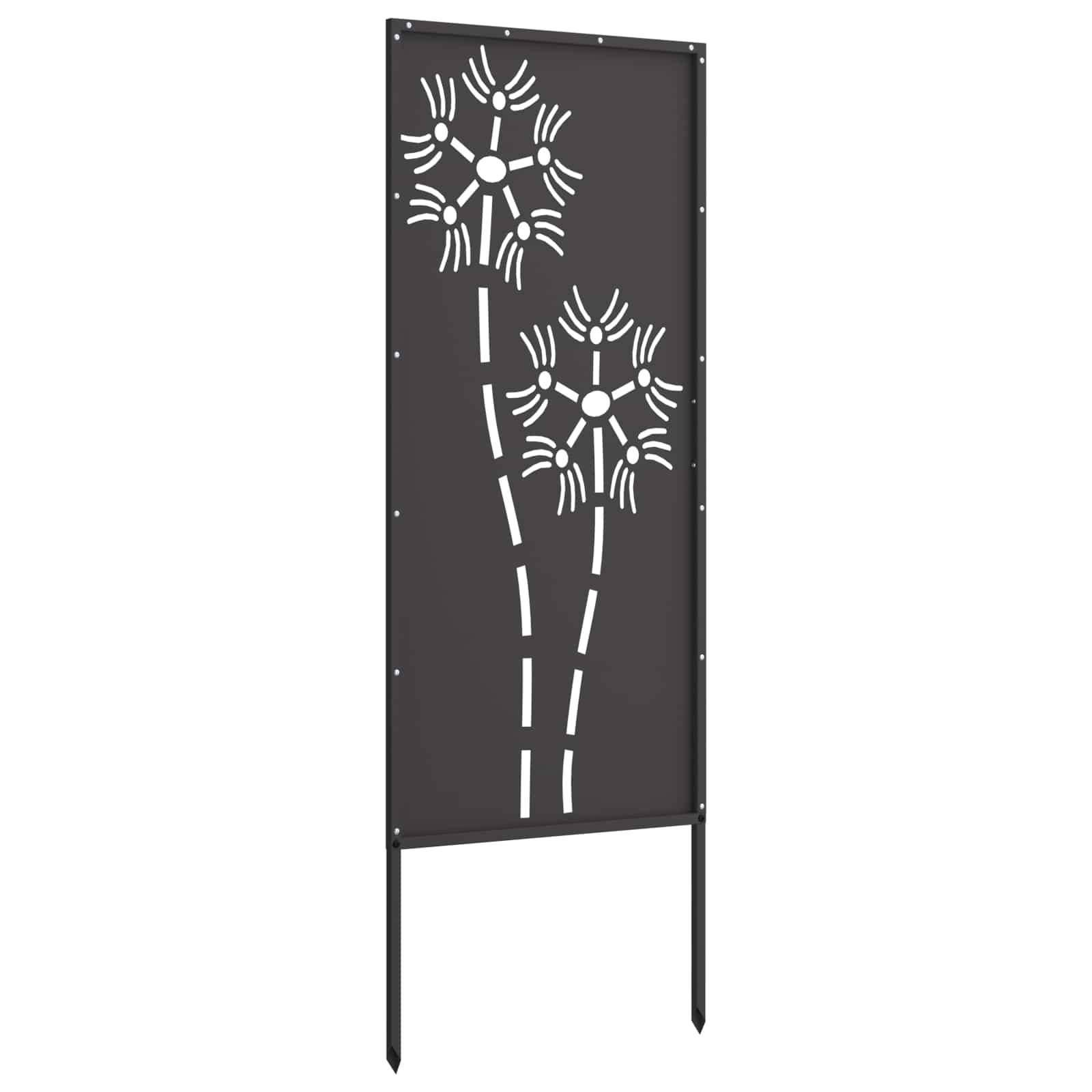 Écran de confidentialité de jardin Fretwork Noir 50 x 140 cm vidaXL - 4