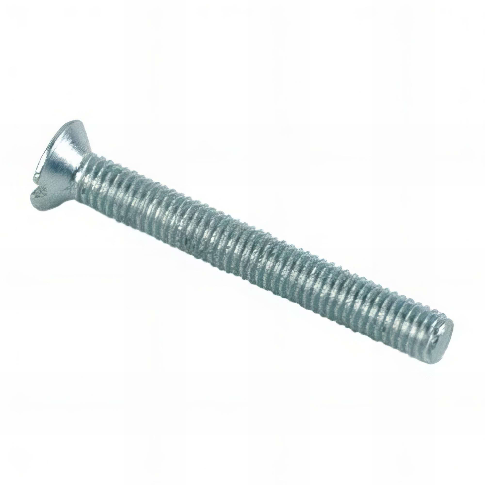Vis à Métaux Tête Fraisée Fendue Zinguée – 3 X 25 Mm, Lot De 500 Pièces